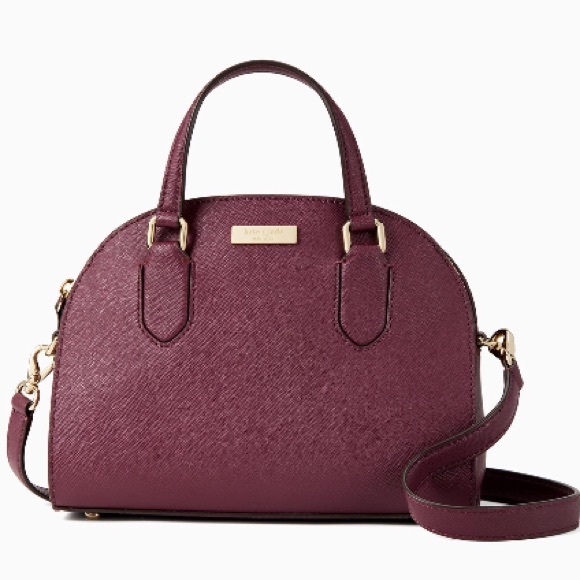 Kate Spade ♠️NWT Maroon Mini Satchel Crossbody Bag - Picture 2 of 8